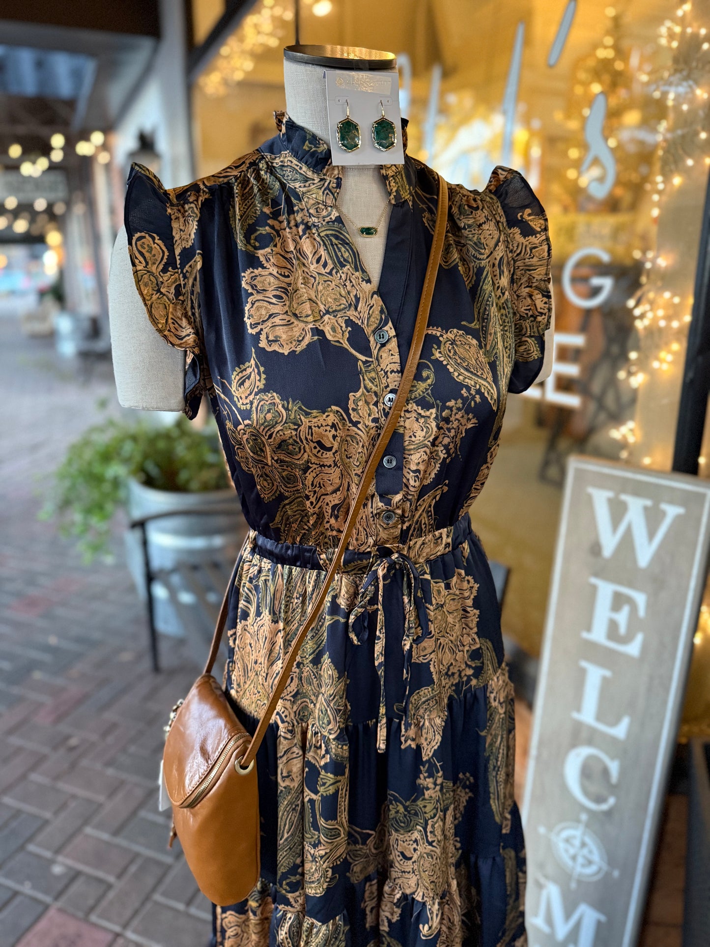 Satin Floral Maxi Dress