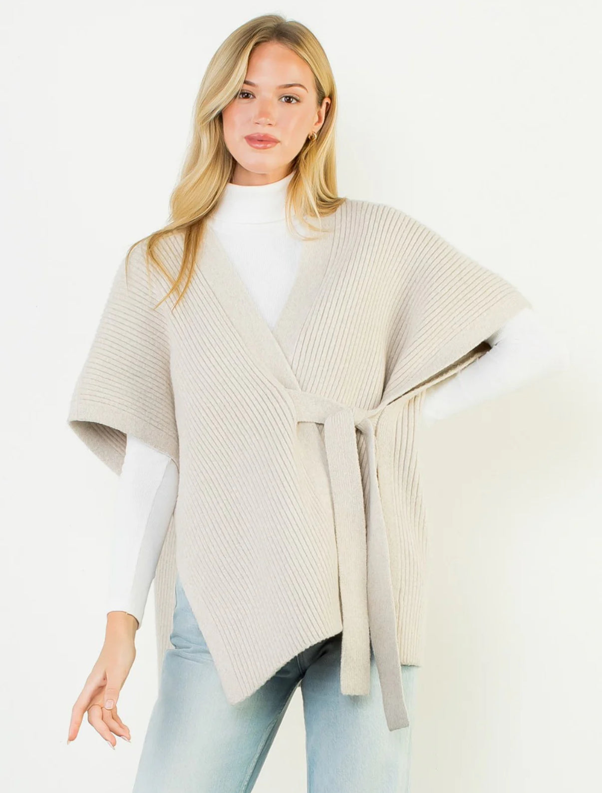 Side Tie Knit Cardigan