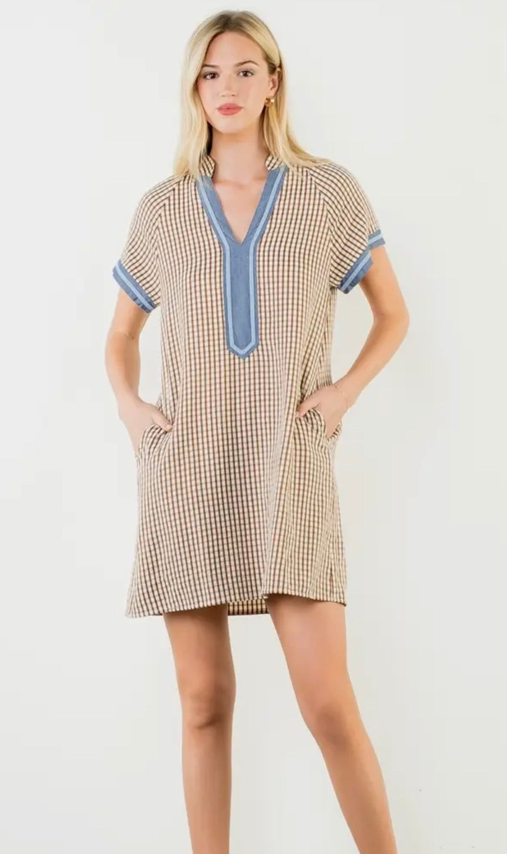 Gingham Pattern Dress