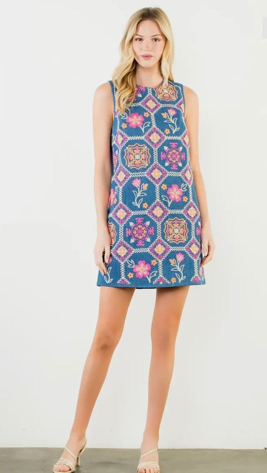 Embroidered Detail Dress