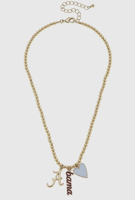 Alabama Bead Charm Necklace