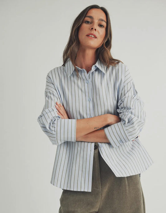 Button Up Striped Shirt